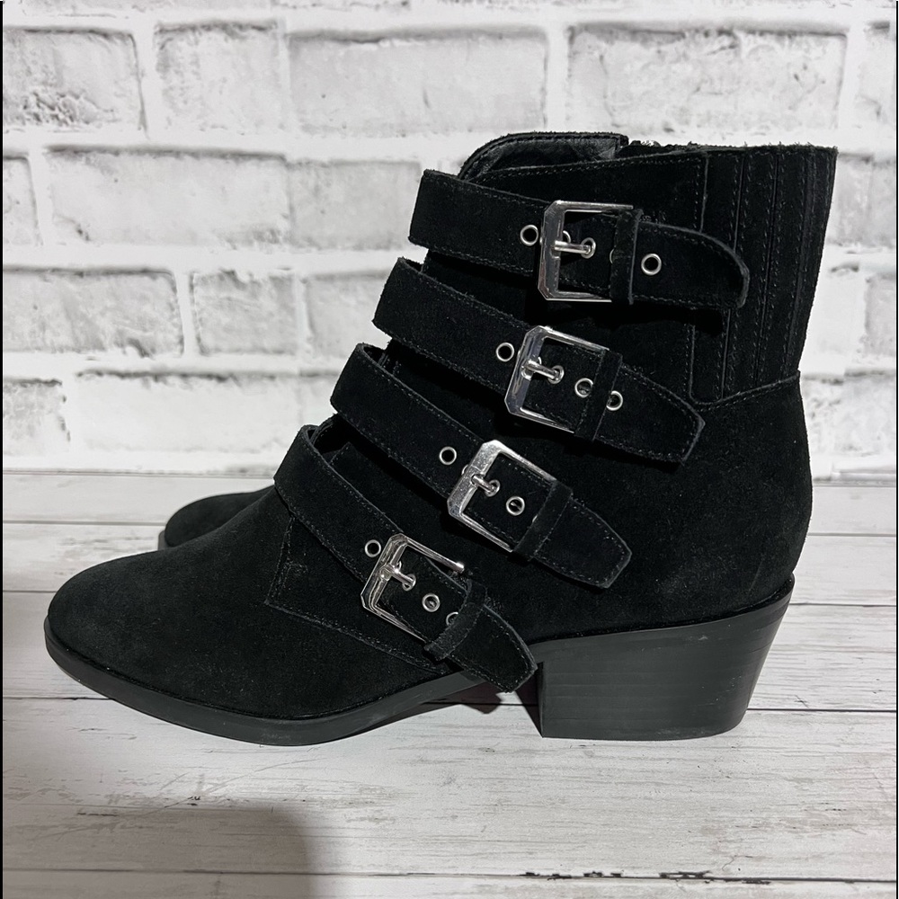 Dolce Vita Tavon Black Ankle Buckle Boot 8.5 NWOT